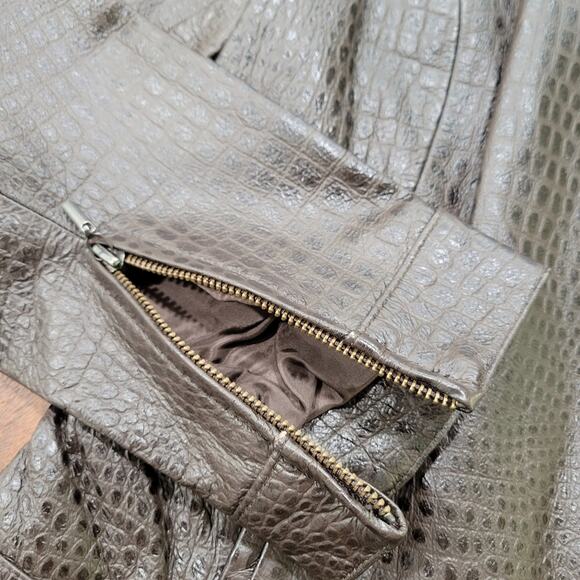 Valerie Stevens Leather Moto Jacket Size Medium - Picture 7 of 7